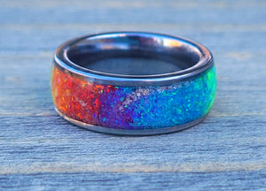 Pride Rainbow Memorial Ring