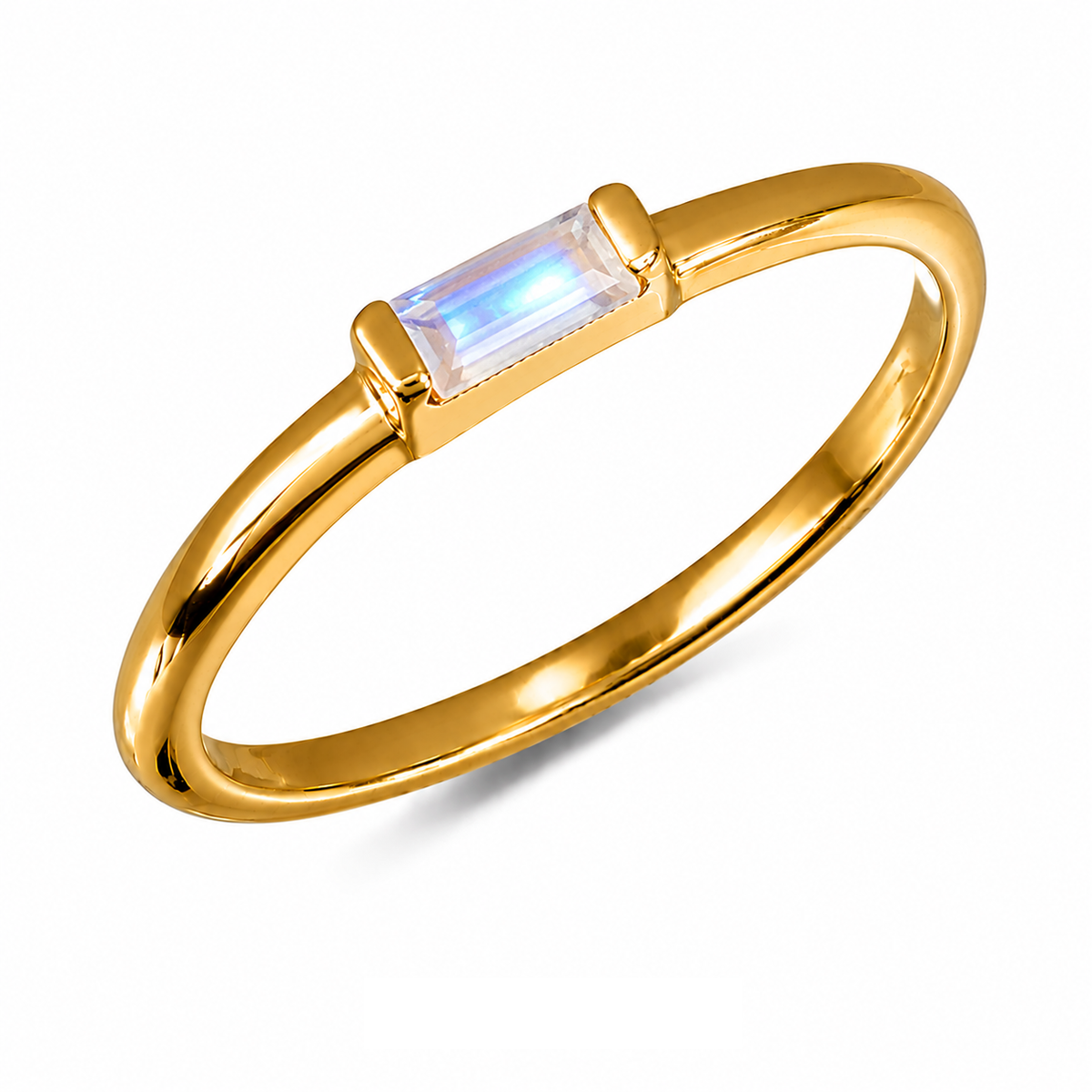 Faye Ring | Rainbow Moonstone handmade jewelry by Ke Bella