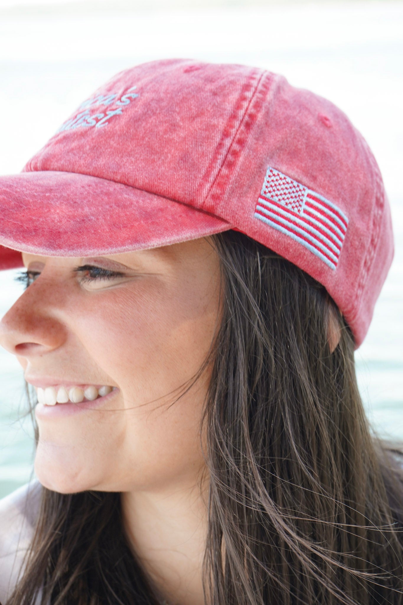America's Greatest - Red Dad Cap