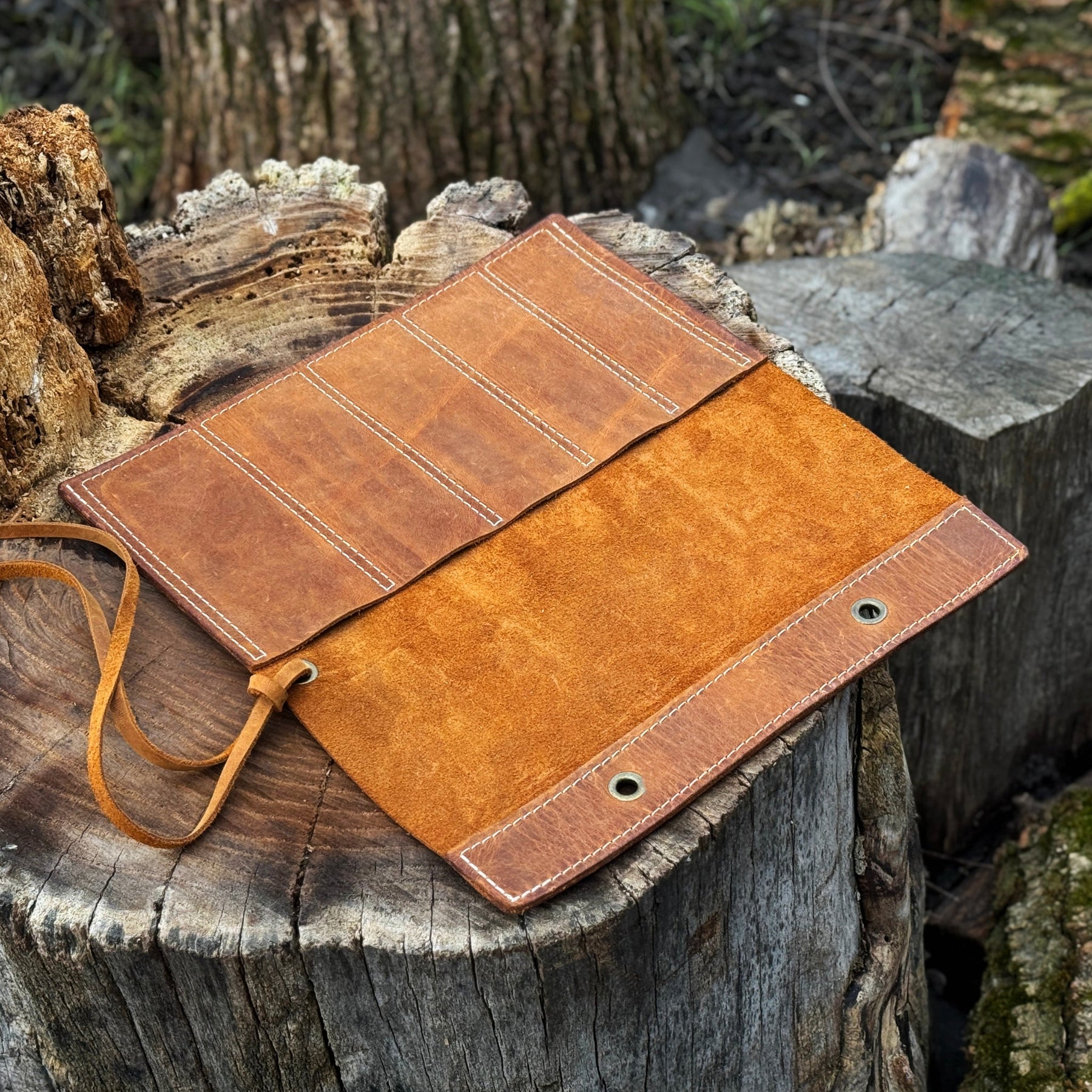 5 Pocket Leather Chisel Roll