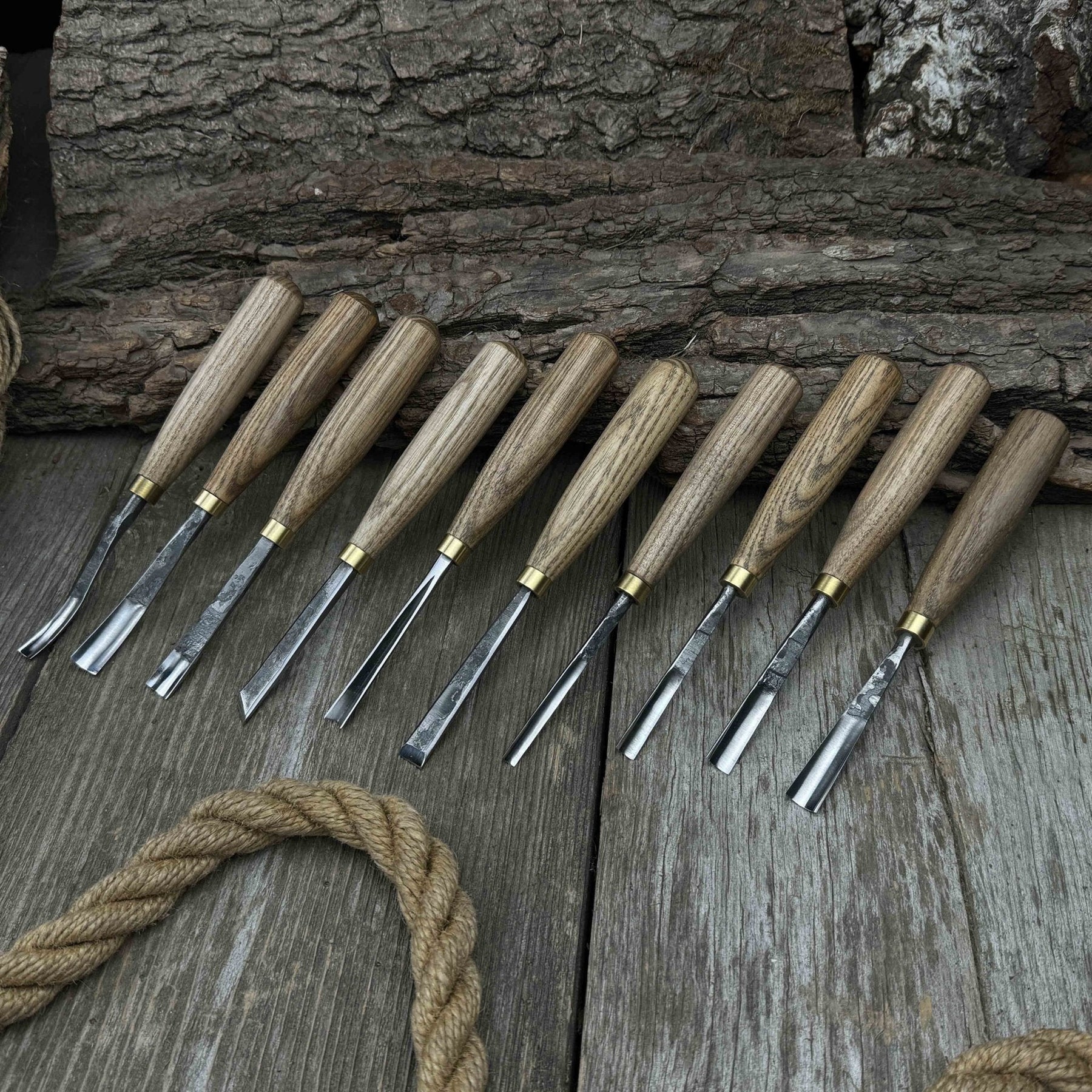 10-Piece Wood Carving Chisel & Gouge Set