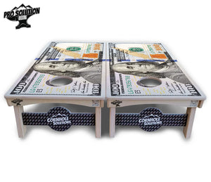 $100 Bill Cornhole Boards - Pro Solution Elite Series Cornhole Solutions