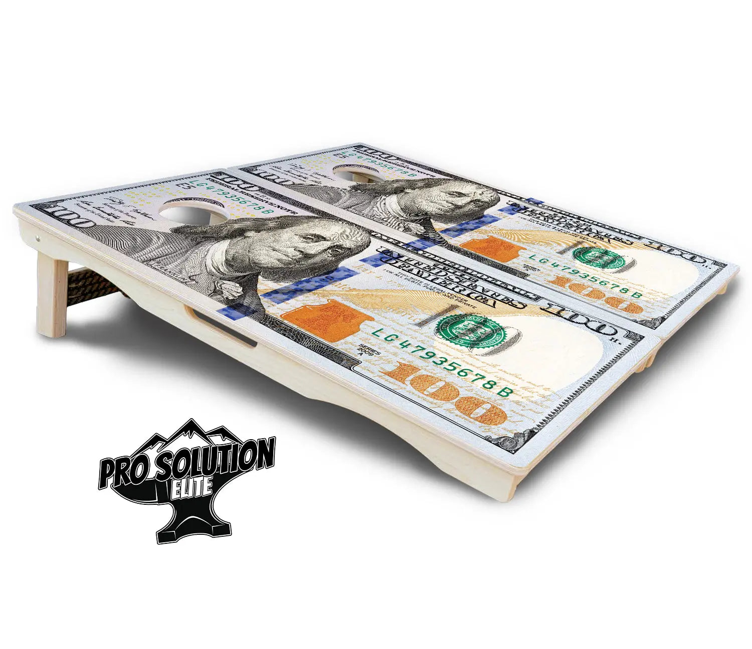 $100 Bill Cornhole Boards - Pro Solution Elite Series Cornhole Solutions