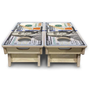 $100 Bill - Mini or Vacation Size Cornhole Boards