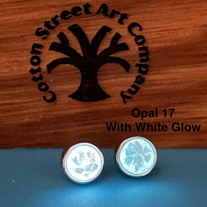Custom Sterling Silver Stud Memorial Earrings