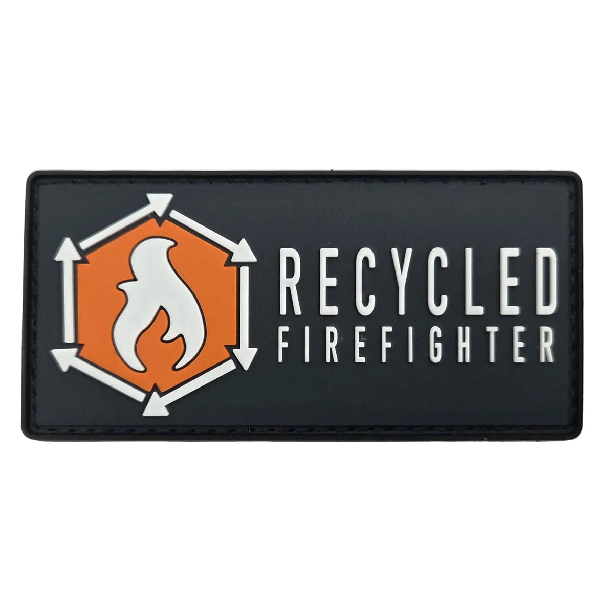 Rubber Velcro Patch by Recycled Firefighter