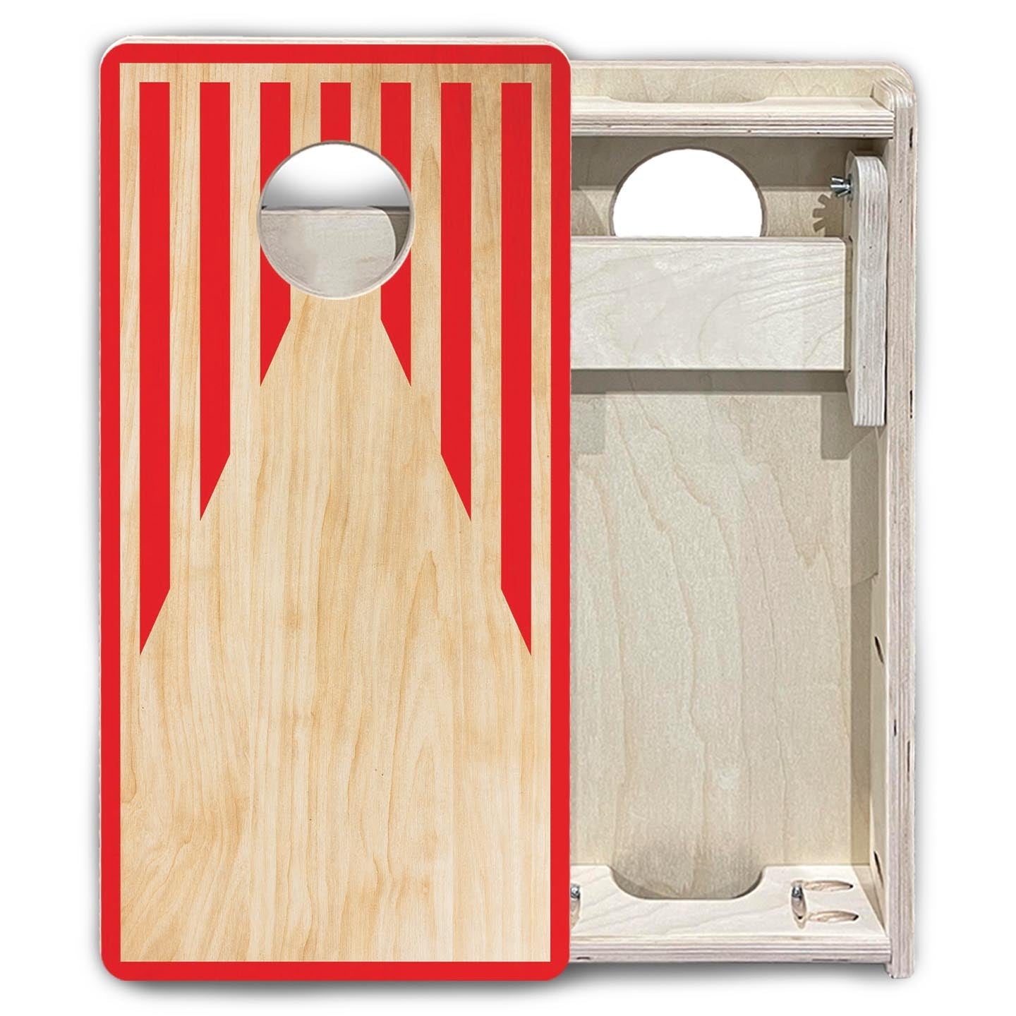 Stars & Stripes Keyhole - Mini or Vacation Size Cornhole Boards Cornhole Solutions