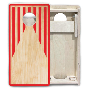 Stars & Stripes Keyhole - Mini or Vacation Size Cornhole Boards Cornhole Solutions