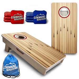 Bowling No Logo - Mini Cornhole Board Set (12" x 24") with 8 Mini Bags Cornhole Solutions