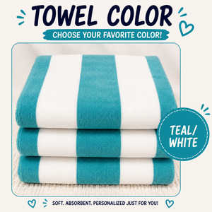 Personalized Embroidered Beach Towel