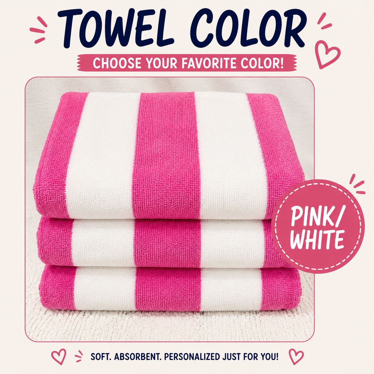 Personalized Embroidered Beach Towel
