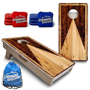 Wooden Triangle - Mini or Vacation Size Cornhole Boards Cornhole Solutions