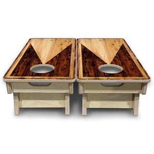 Wooden Triangle - Mini or Vacation Size Cornhole Boards Cornhole Solutions