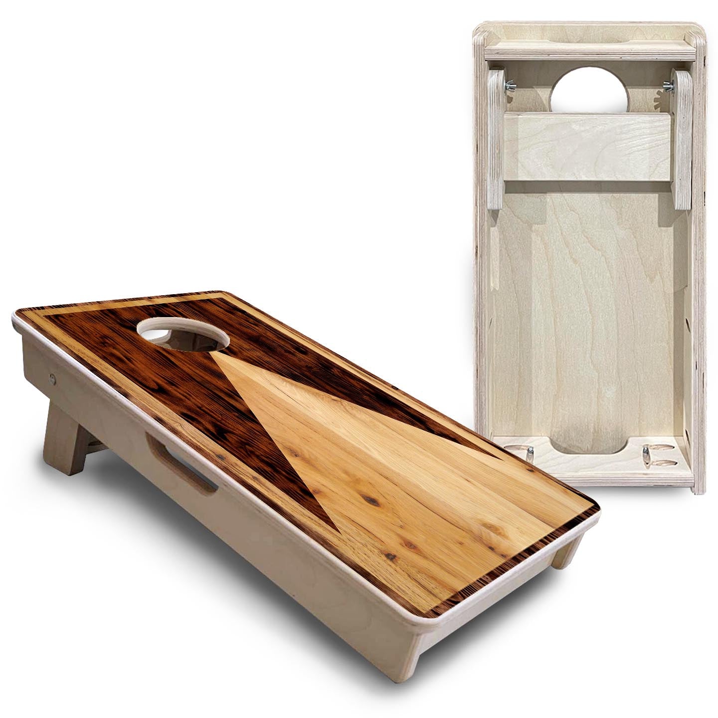 Wooden Triangle - Mini or Vacation Size Cornhole Boards Cornhole Solutions
