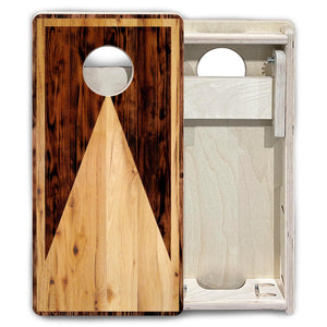 Wooden Triangle - Mini or Vacation Size Cornhole Boards Cornhole Solutions