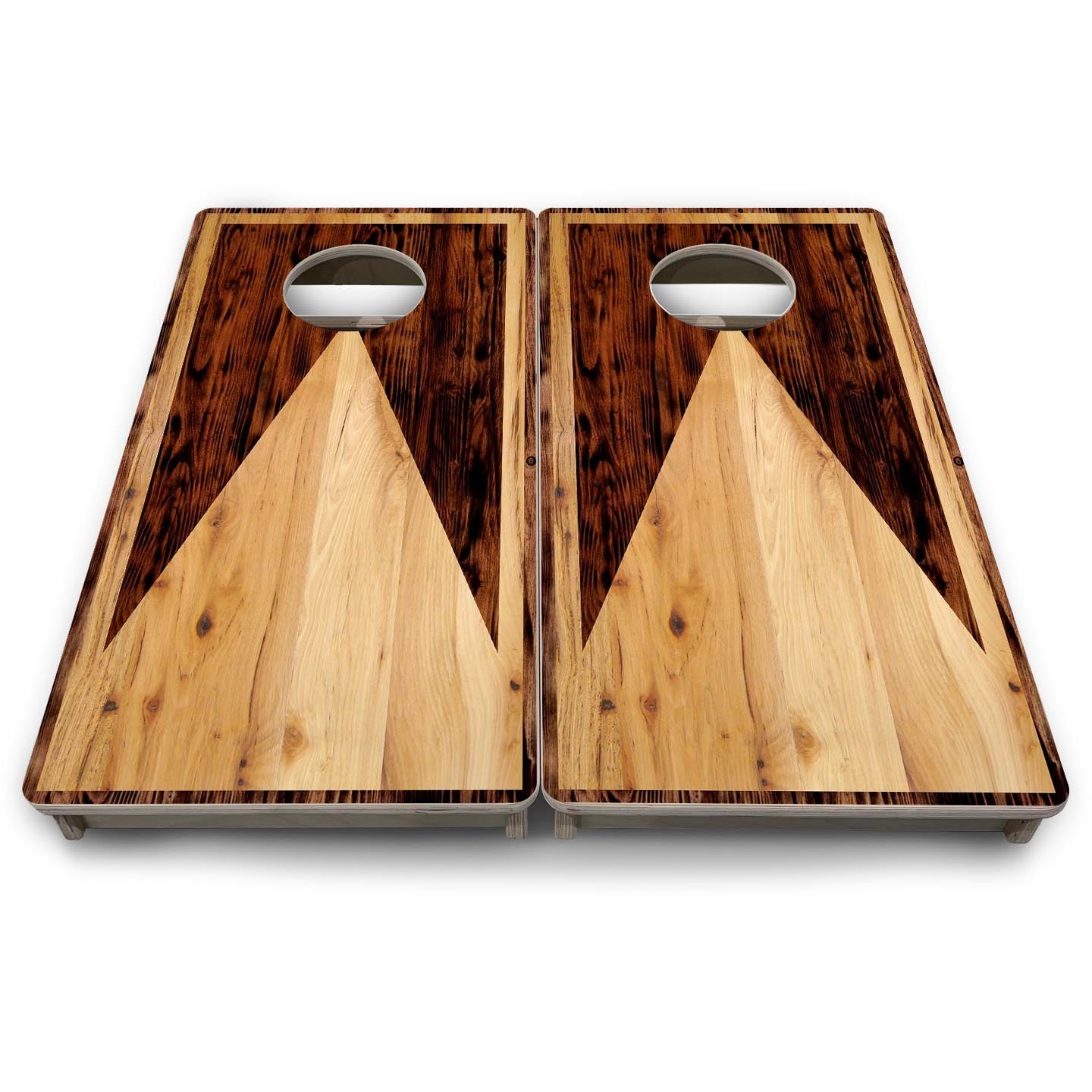 Wooden Triangle - Mini or Vacation Size Cornhole Boards Cornhole Solutions