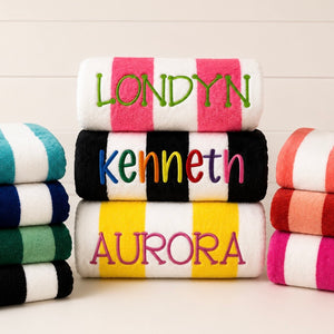 Personalized Embroidered Beach Towel