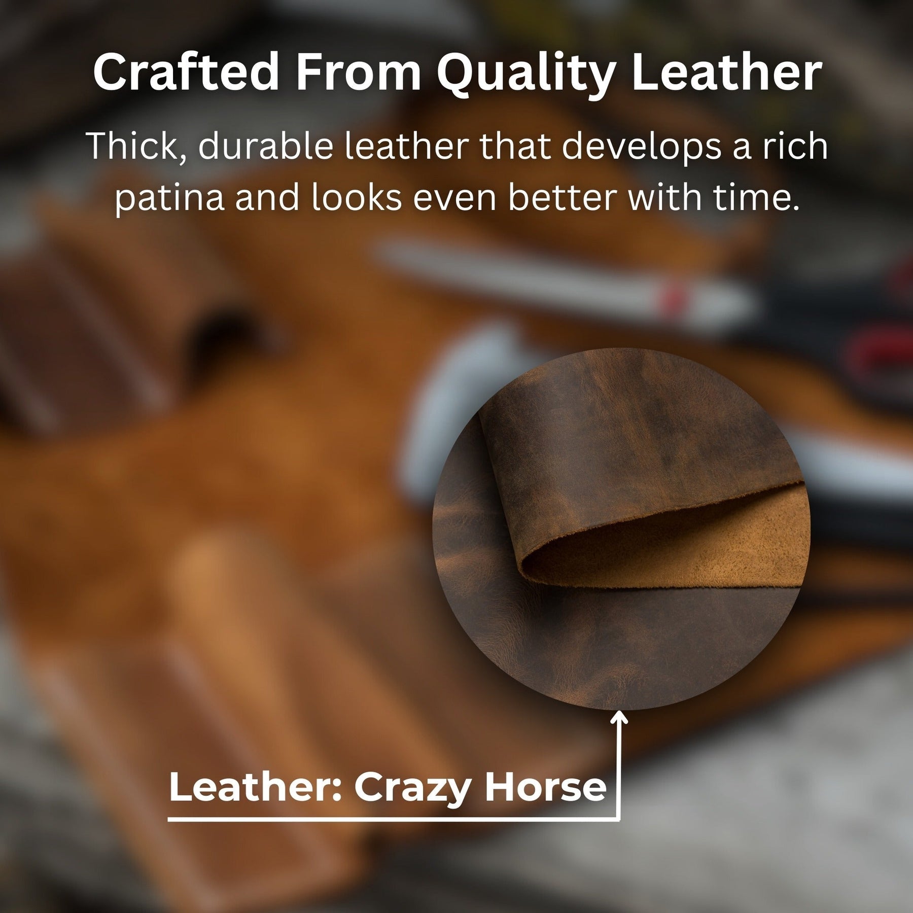 15 Pocket Leather Tool Roll