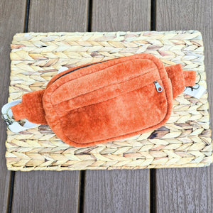 1970s Vintage Towel Crossbody Bum Bag, Retro Boho Fanny Pack, Handmade Terry Cloth Bag, Festival Crossbody Belt Bag, Upcycled Vintage Style Maypop House Designs