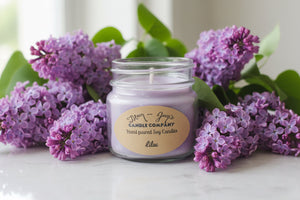 Lilac Soy Candle – Soft & Floral Scent | Mam Jam’s