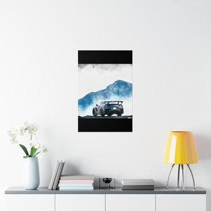 Nissan GTR water color Matte Vertical Posters
