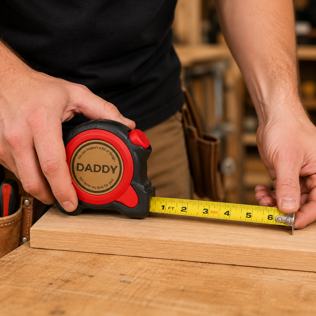 Personalized Tape Measure Gift for Dad, Custom Father’s Day Tool Gift