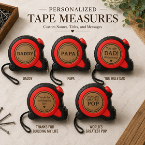 Personalized Tape Measure Gift for Dad, Custom Father’s Day Tool Gift
