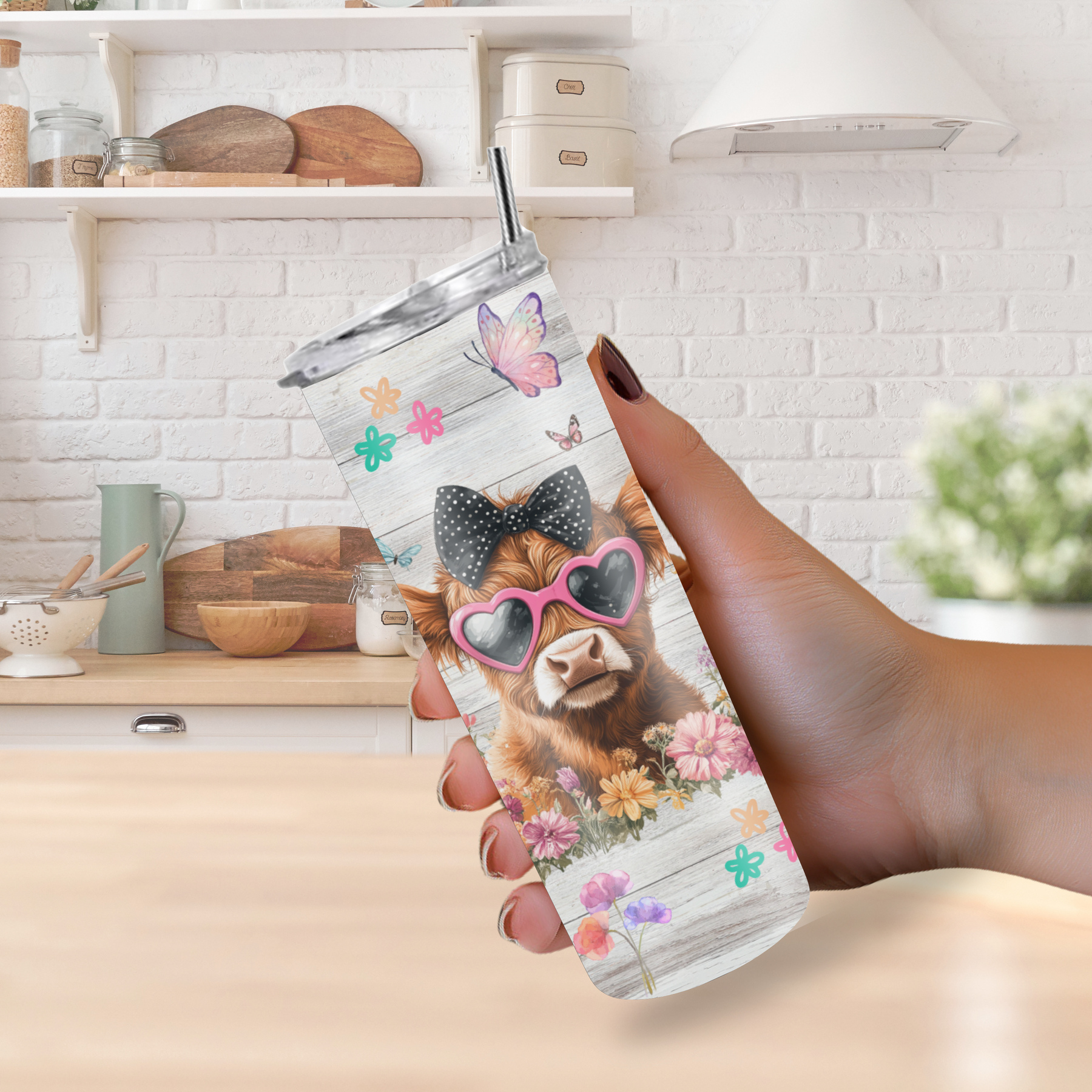 "Sassy Classy & A Bit Grassy" 20oz Cow Tumbler