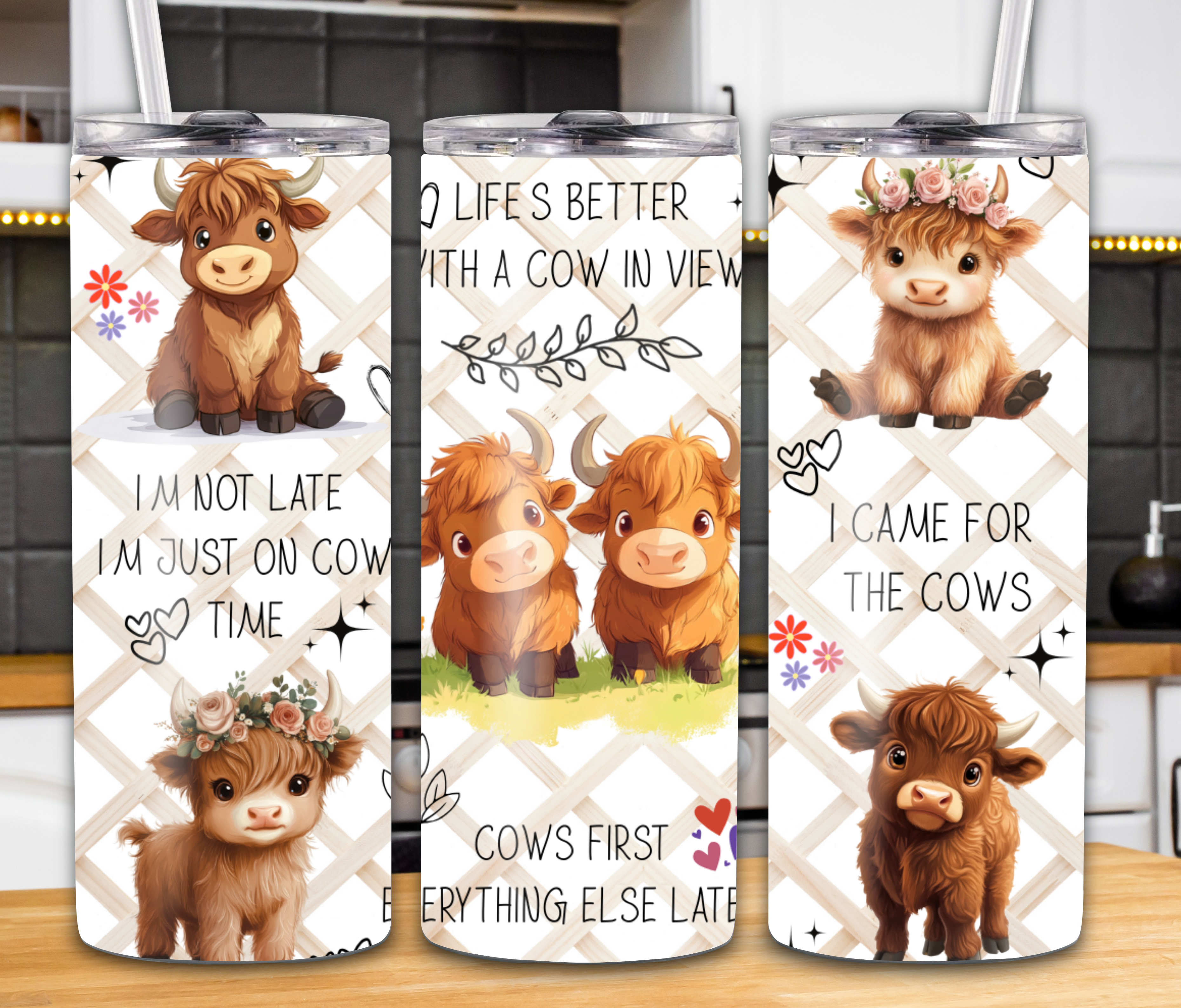 "Life's Better With A Cow In View" 20oz Tumbler