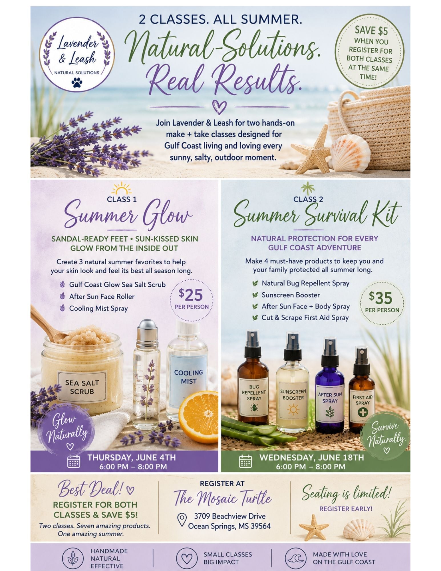 Lavender & Leash Summer Glow