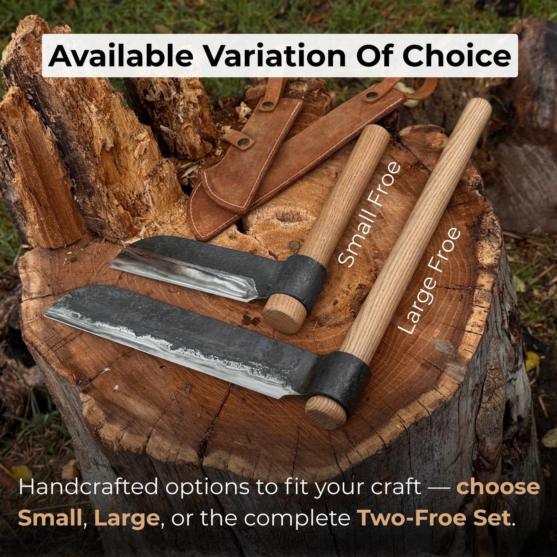 2-Piece Splitting Froe Set