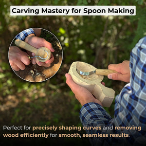 2-Piece Spoon Carving Hook Knife Set