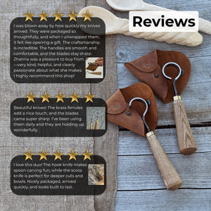 2-Piece Spoon Carving Knife Set