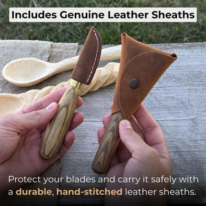 2-Piece Wood Carving Knife Set for Beginners