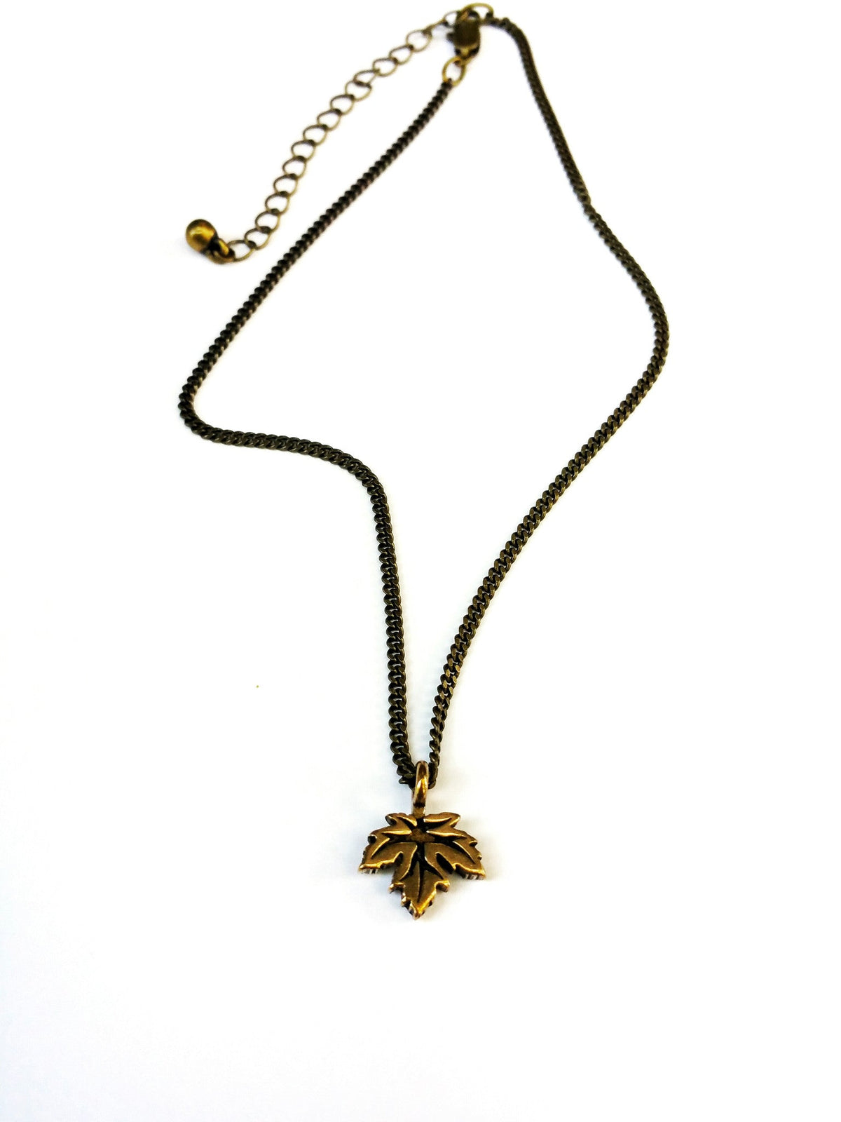 Leaf of Life Necklace - Bronze Choker Charm by Forged By Fire — view 1 of 4