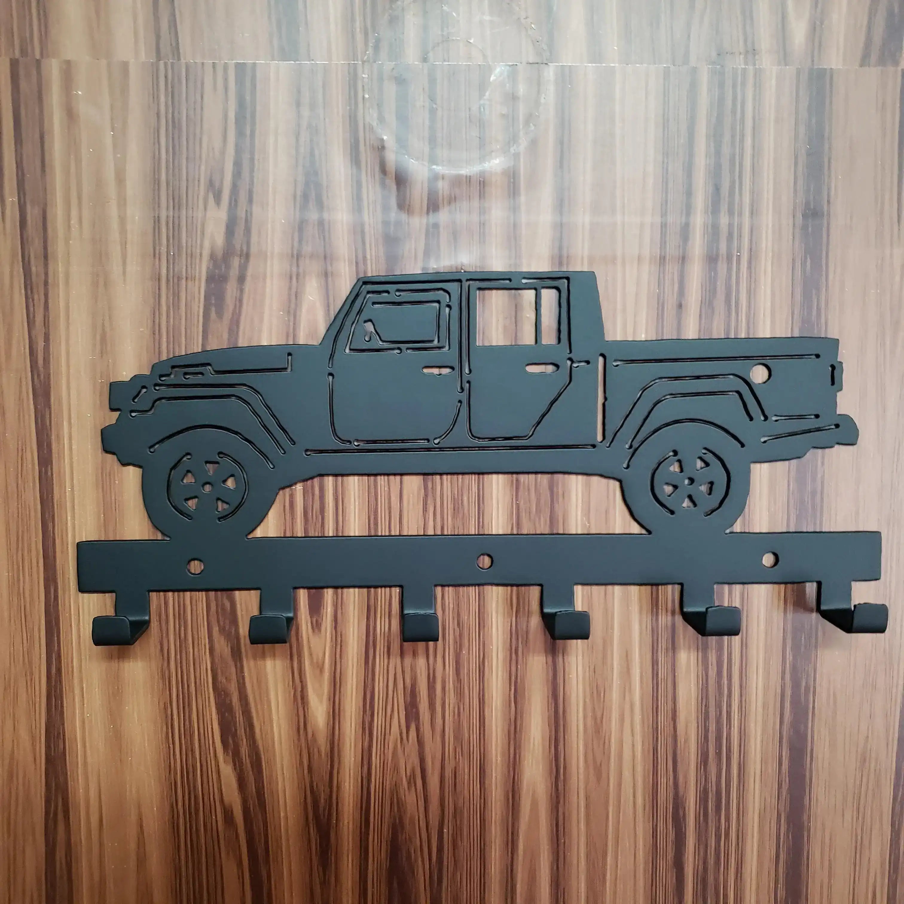 Jeep Gladiator Keychain Rack – Steel Wall Mounted Offroad Truck Organizer