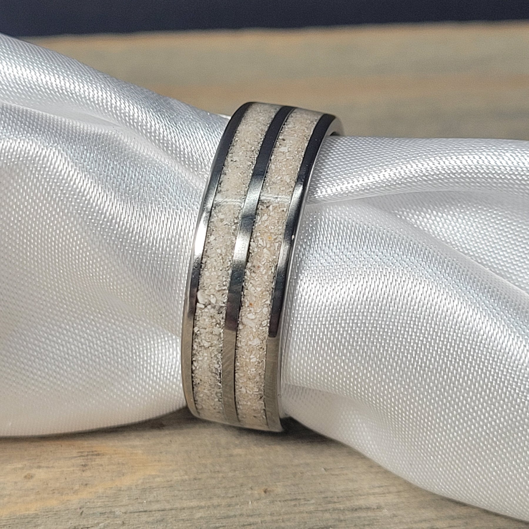 Double Channel Memorial Ring * One Ring To Memorialize Mom and Dad