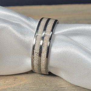 Double Channel Memorial Ring * One Ring To Memorialize Mom and Dad