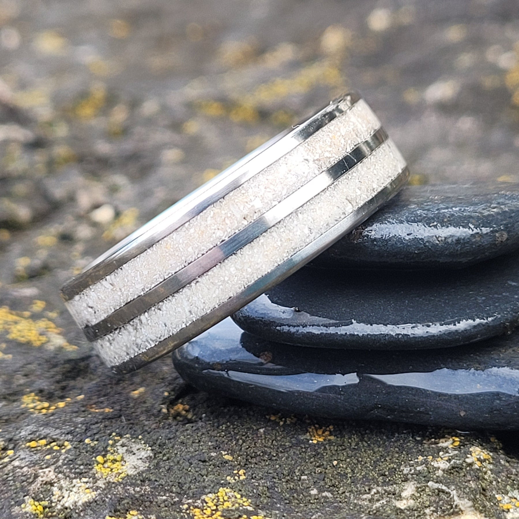 Double Channel Memorial Ring * One Ring To Memorialize Mom and Dad