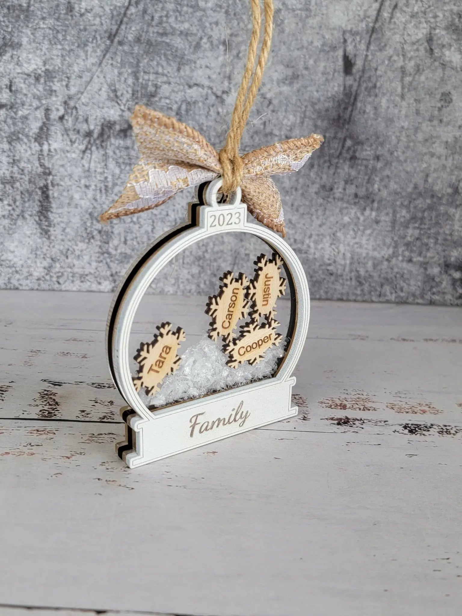 2025 Custom Personalized Snow Globe Christmas Ornament EverLee Creations