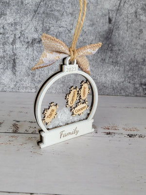 2025 Custom Personalized Snow Globe Christmas Ornament EverLee Creations