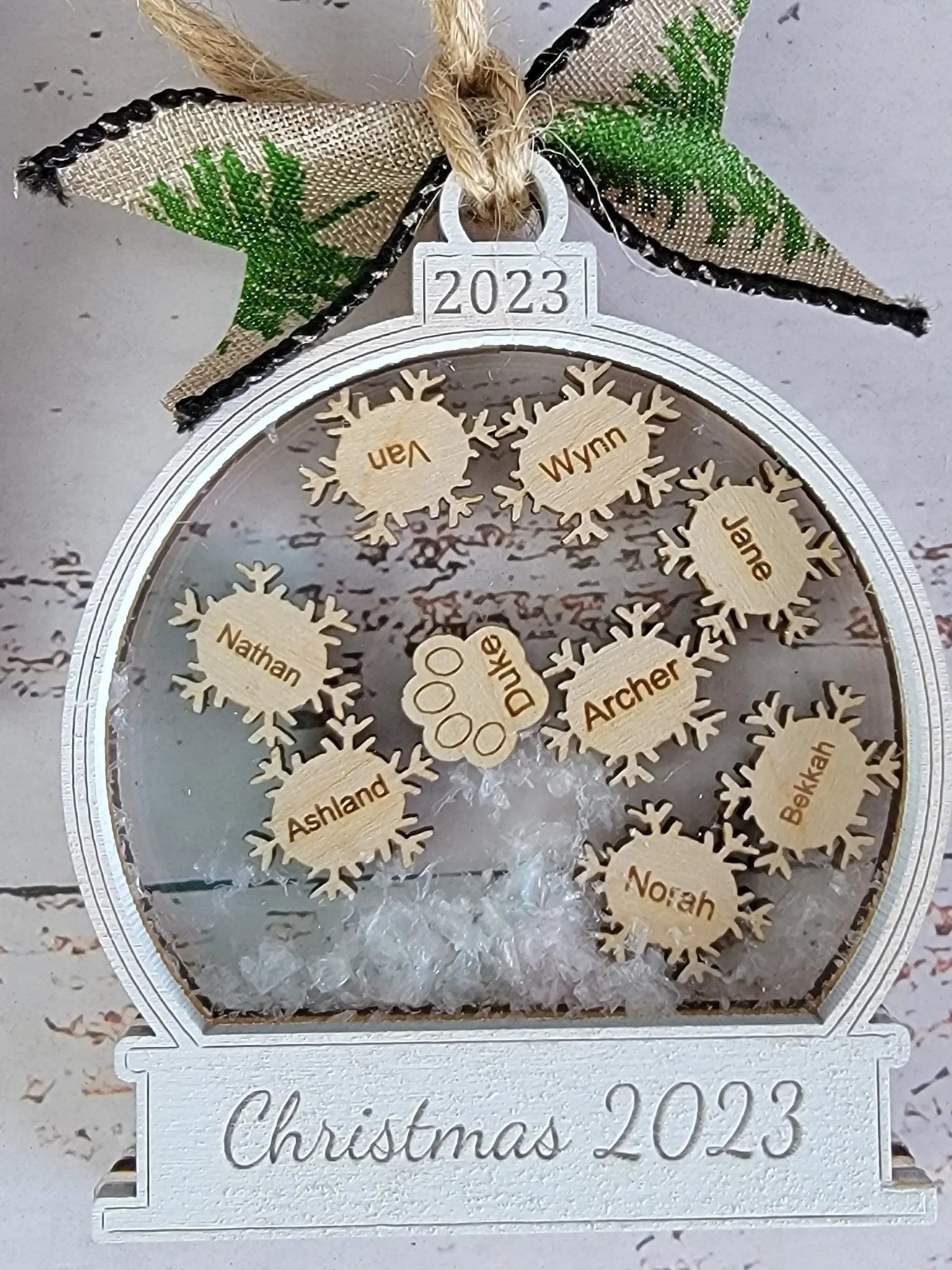 2025 Custom Personalized Snow Globe Christmas Ornament EverLee Creations