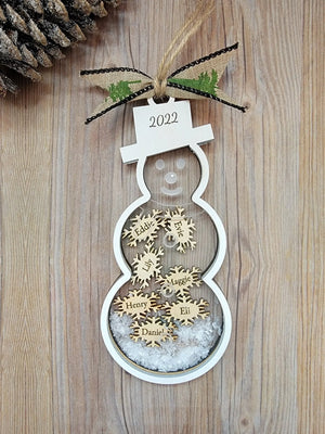 2025 Snowman Family Ornament EverLee Creations