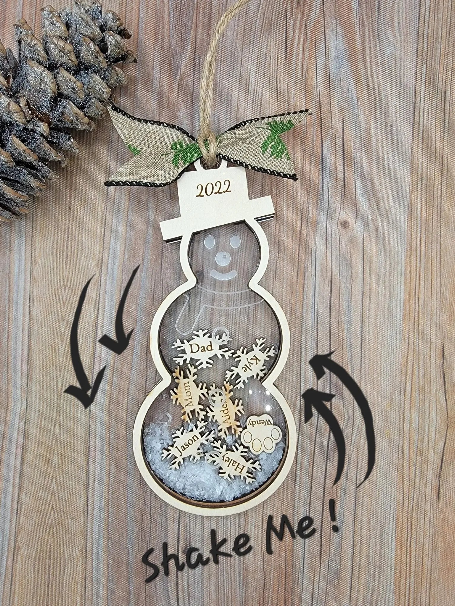 2025 Snowman Family Ornament EverLee Creations