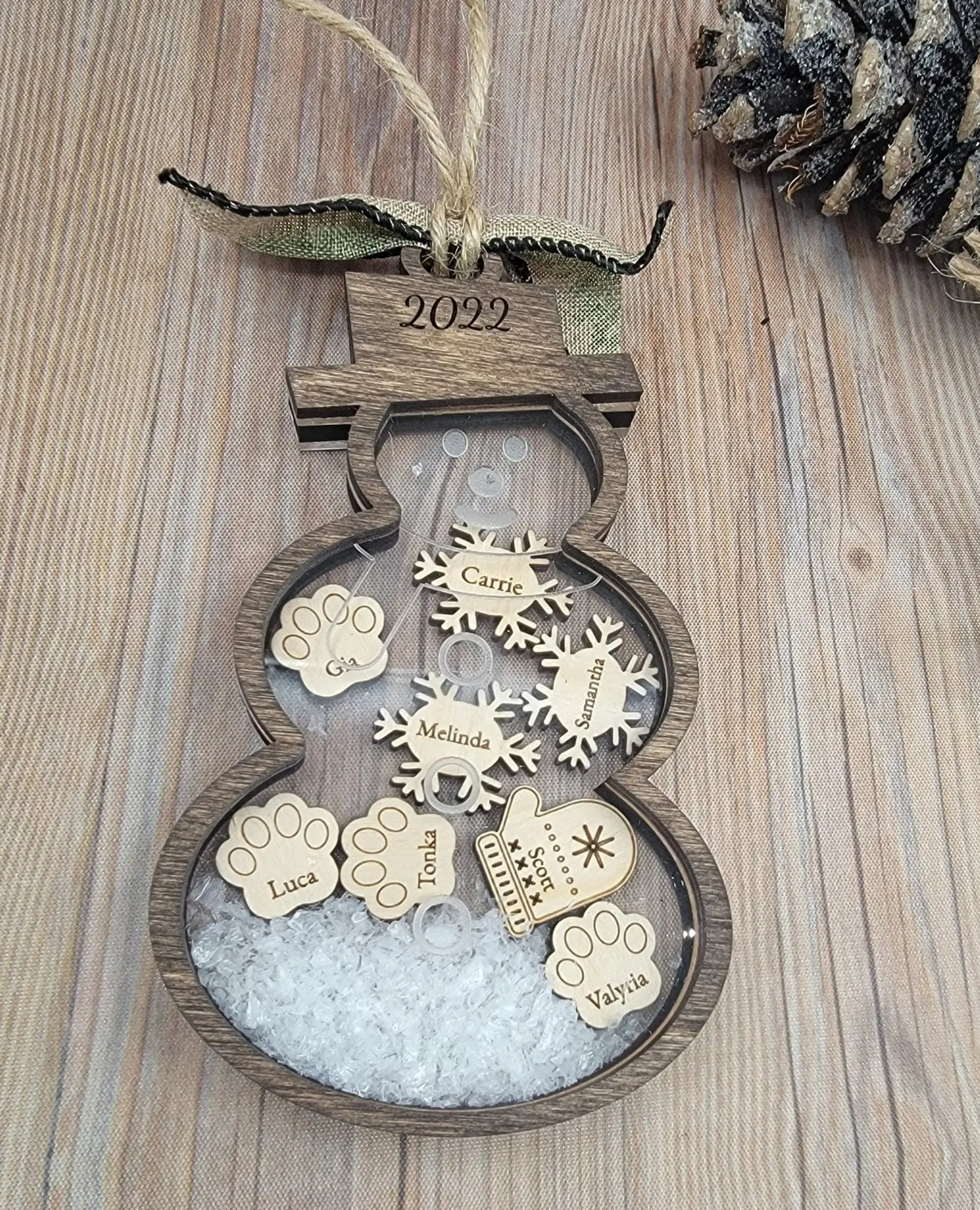 2025 Snowman Family Ornament EverLee Creations