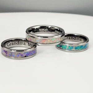 The Taz Opal and Ash Memorial Ring