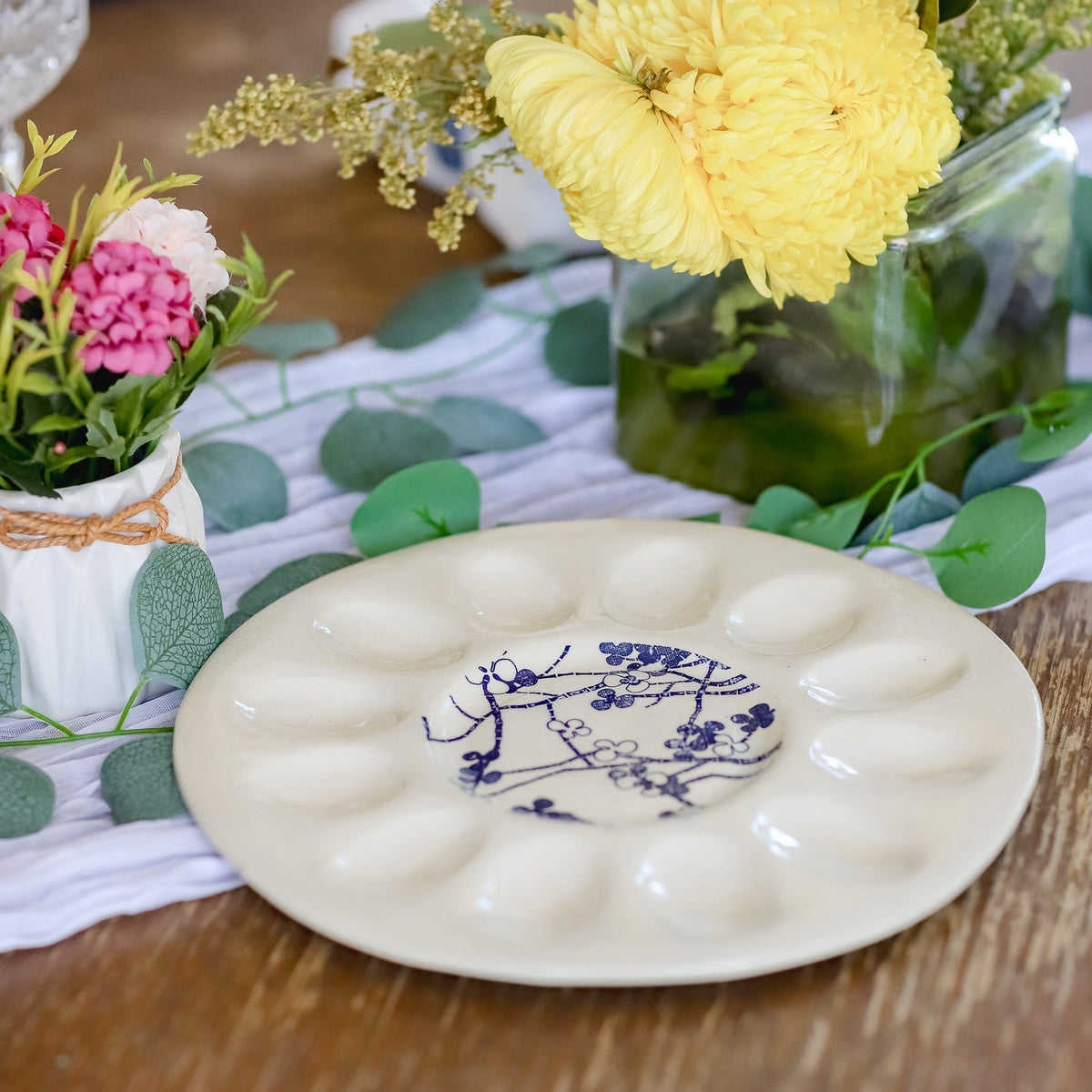 Prodigal Pottery Ceramic Egg Tray — product view 1