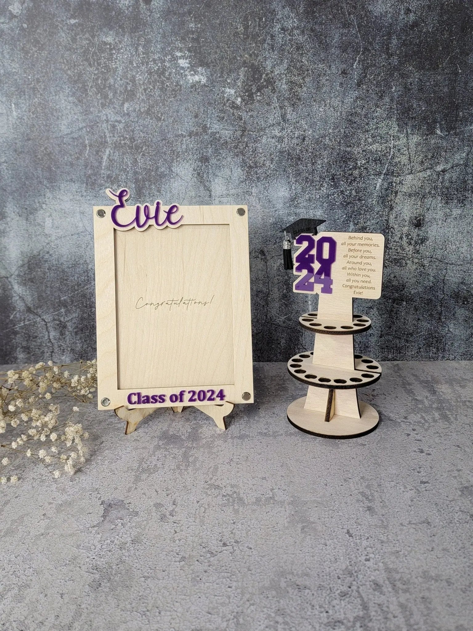 2026 Personalized Graduation Gift Money Holder and Personalized Graduation Picture Frame Combo EverLee Creations