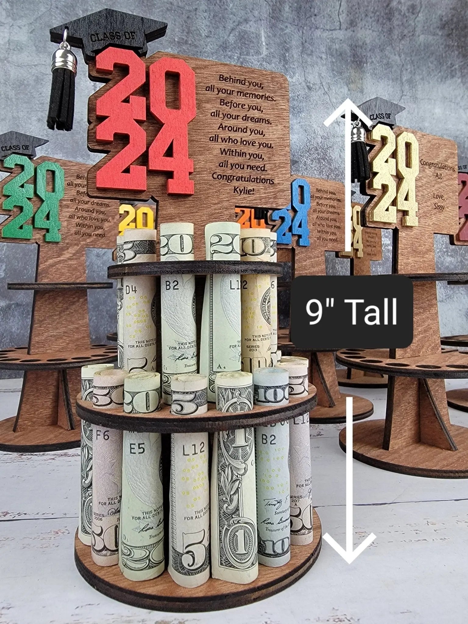 2026 Personalized Graduation Gift Money Holder and Personalized Graduation Picture Frame Combo EverLee Creations