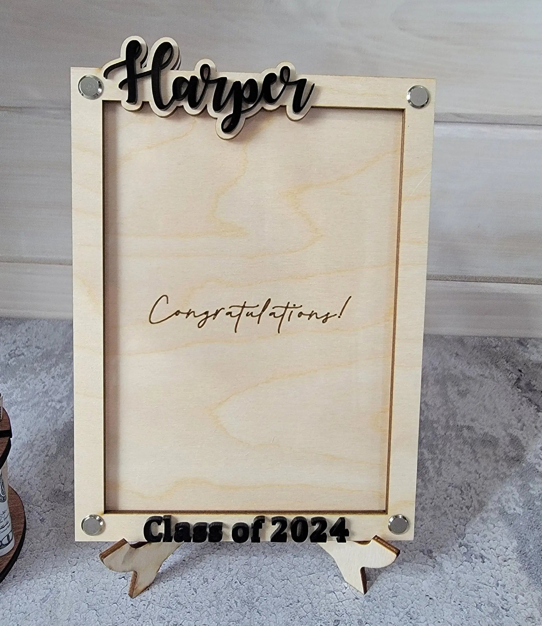 2026 Personalized Graduation Gift Money Holder and Personalized Graduation Picture Frame Combo EverLee Creations